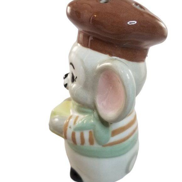 Vintage Porcelain Parmesan Cheese Shaker Luigi the Mouse Waiter - Picture 5 of 9